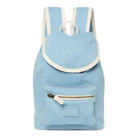 Studio Noos Denim Solid Midi Backpack Drawstring - Blue