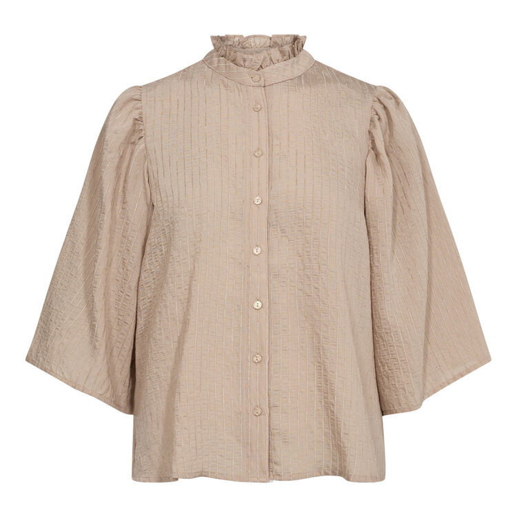 Co'Couture VoilaCC SS Shirt - Taupe