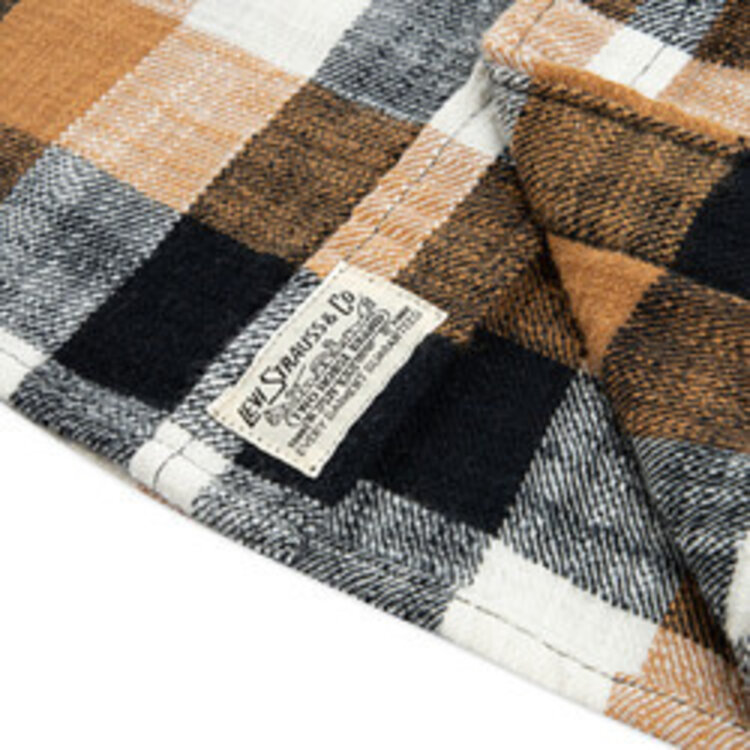 Levi's Buffalo Check Flannel Shirt - Jet Black