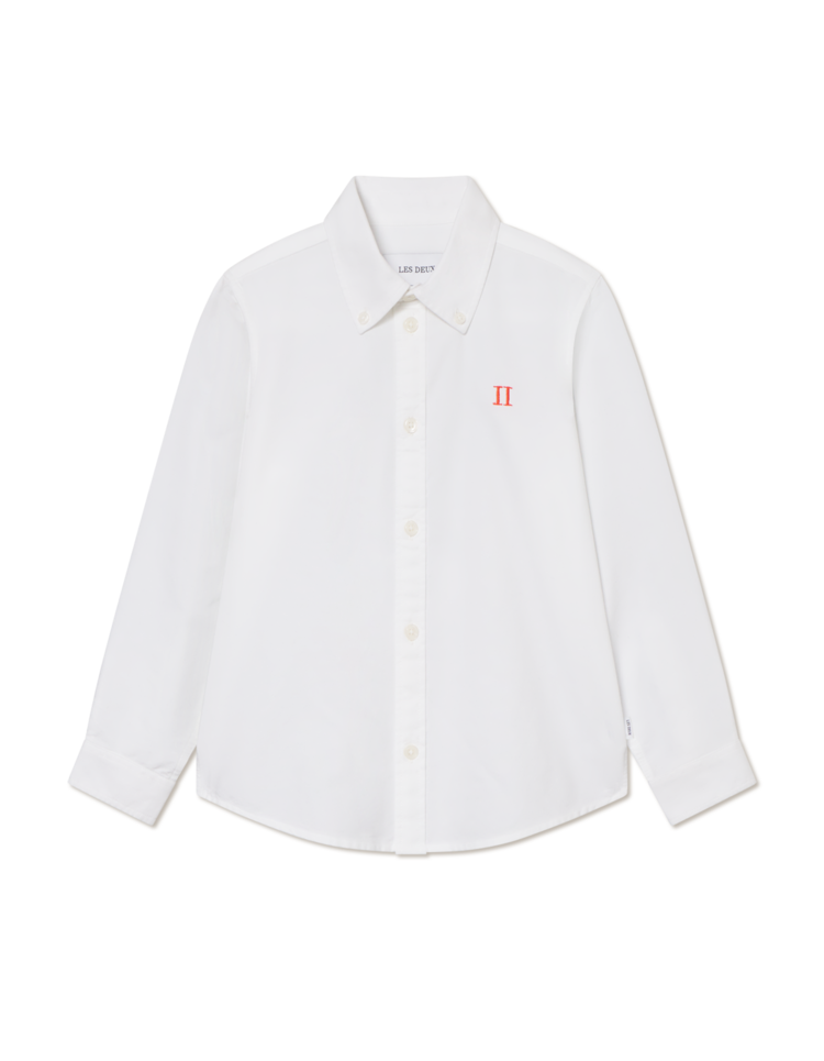 Les Deux Konrad Contrast Oxford Shirt - White