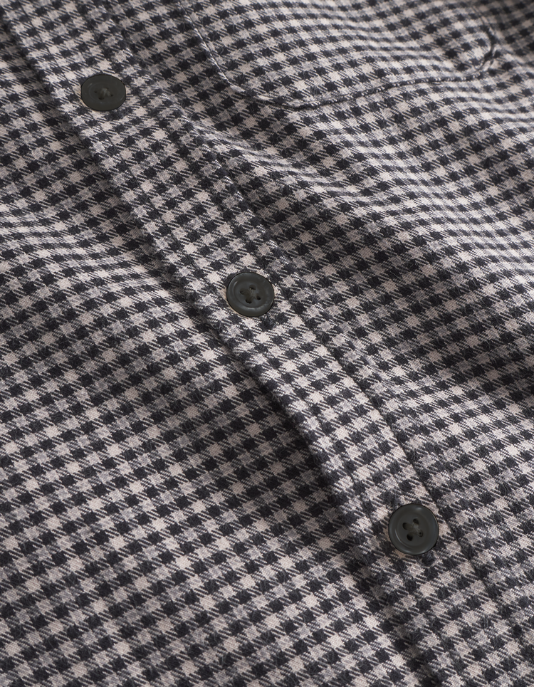 Les Deux Konrad Check Flannel Shirt - Gargoyle