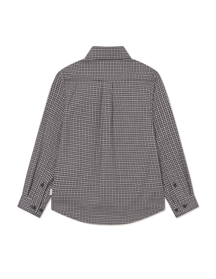 Les Deux Konrad Check Flannel Shirt - Gargoyle