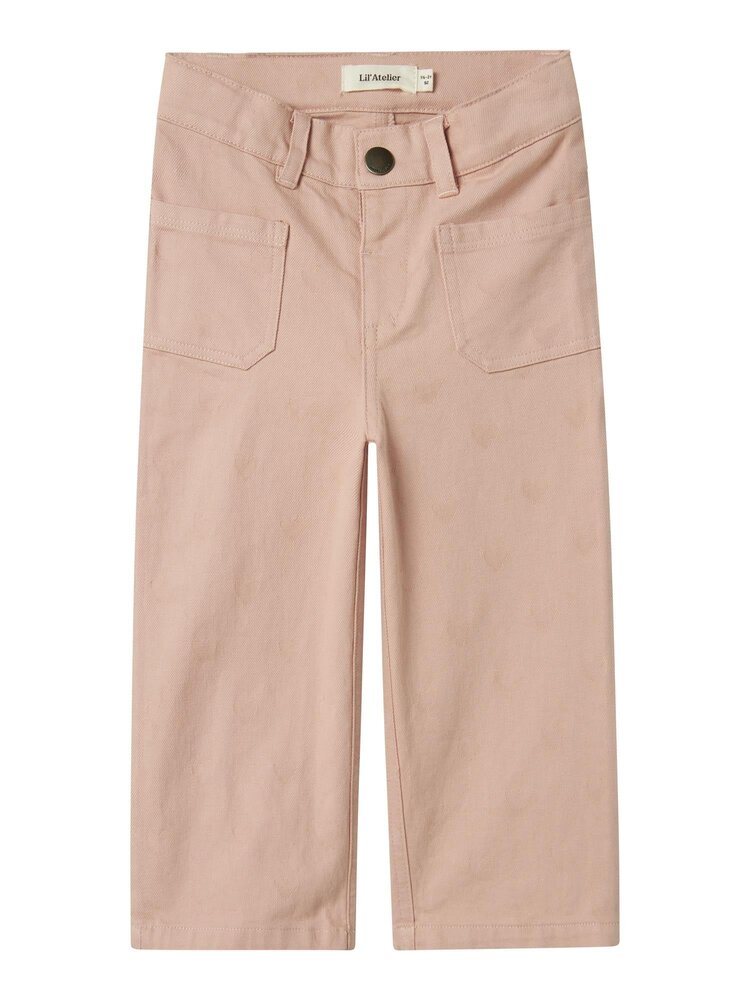 Lil'Atelier Lamina wide twi pant - misty rose