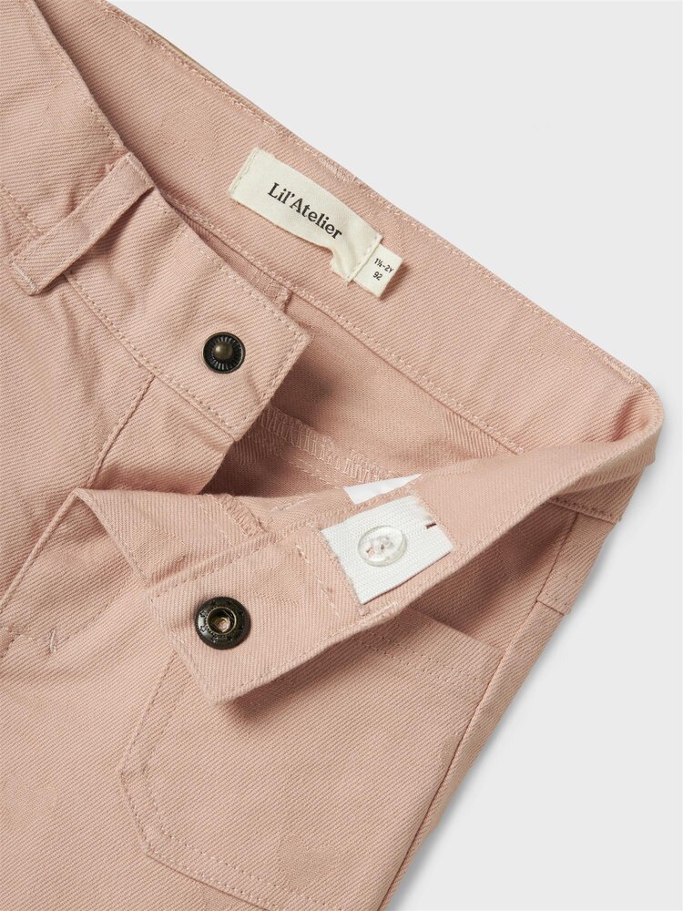 Lil'Atelier Lamina wide twi pant - misty rose