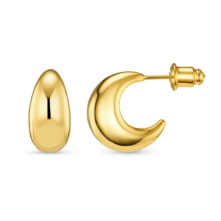 Orelia Tapered Domed hoop