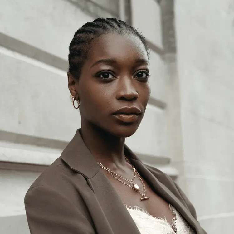 Orelia Polished molten oval mid size- Pale Gold