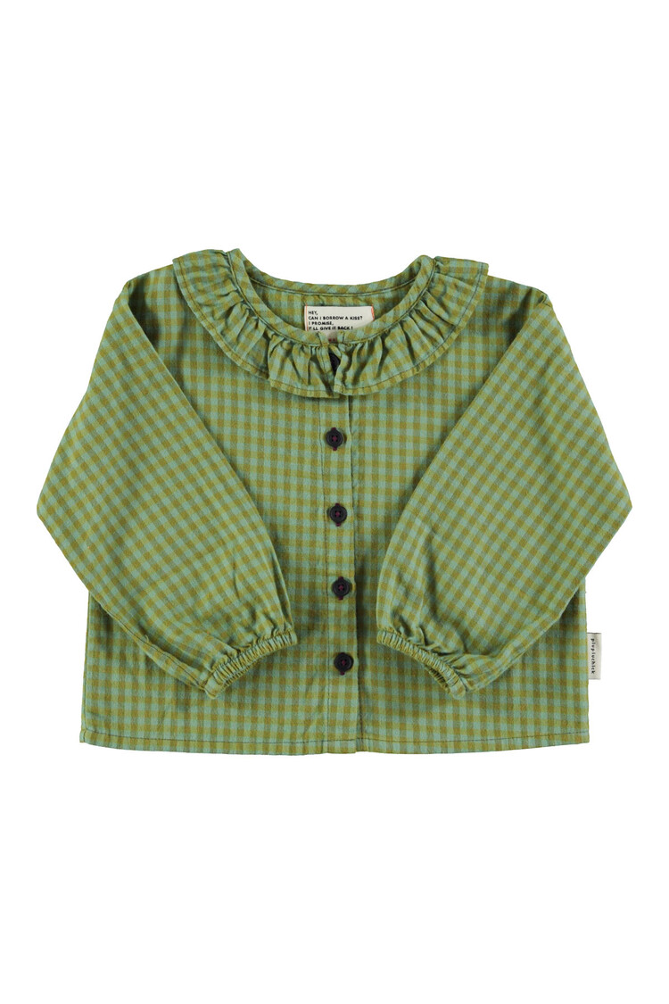 Piupiuchick Blouse collar - Green Checkered