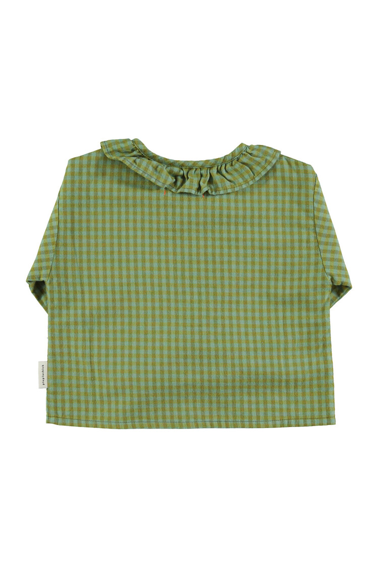 Piupiuchick Blouse collar - Green Checkered