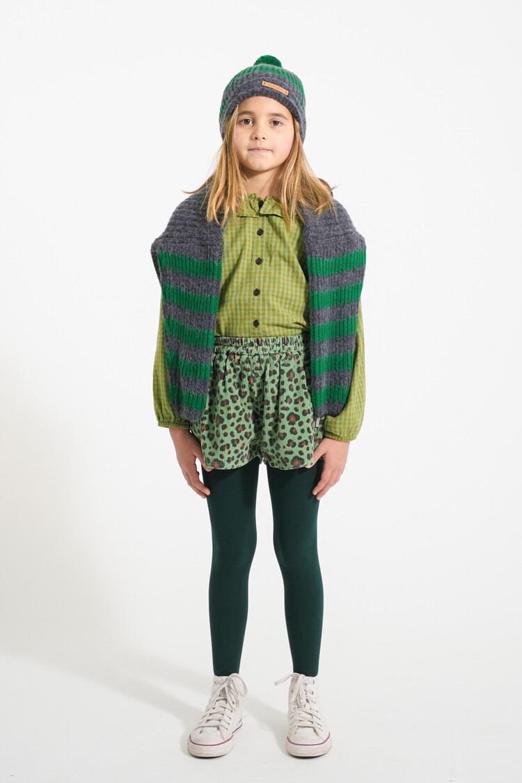 Piupiuchick Blouse collar - Green Checkered