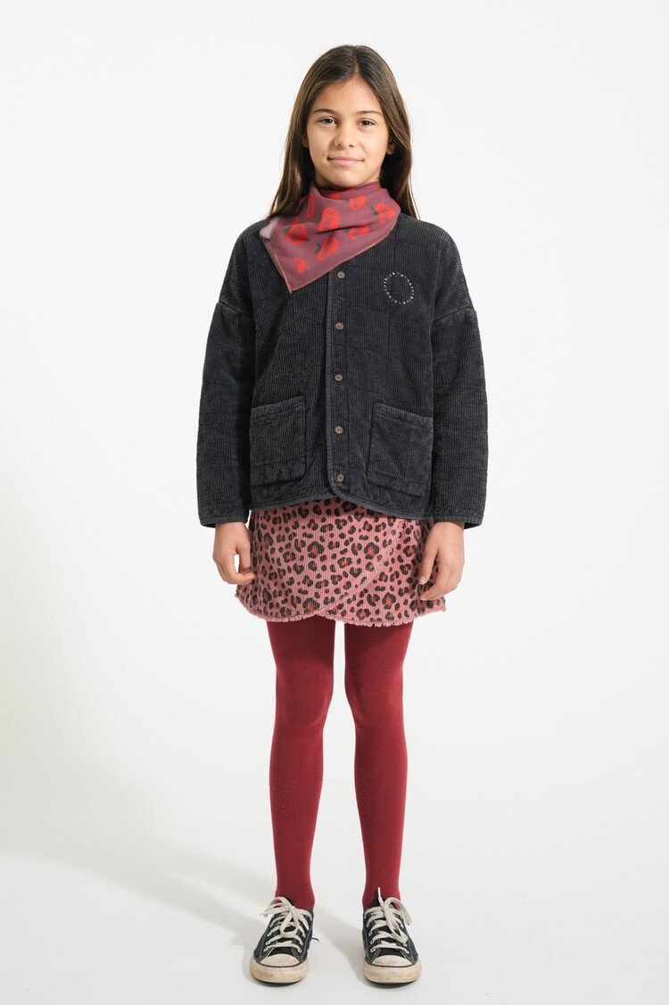 Piupiuchick Short skirt - pink w/ animal print