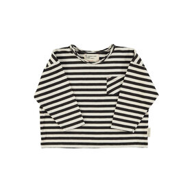 Piupiuchick Longsleeve tshirt - ecru & black stripes