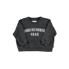 Piupiuchick Sweatshirt - Faded black w/ "Jimi Hendrix" print