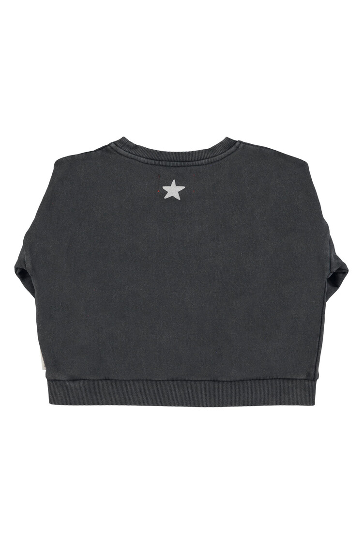 Piupiuchick Sweatshirt - Faded black w/ "Jimi Hendrix" print