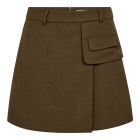 Co'Couture Luna Pocket Skirt - Military Olive