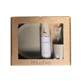 Mushie Giftbox Dinnerware Round - Vanilla