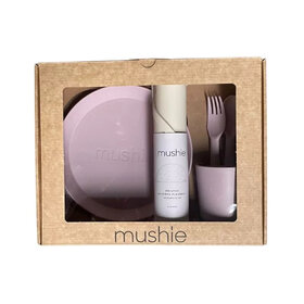 Mushie Giftbox Dinnerware Round - Soft Lilac