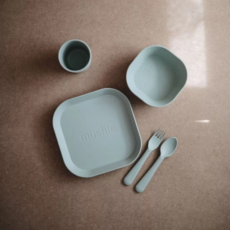Mushie Fork & Spoon - Sage