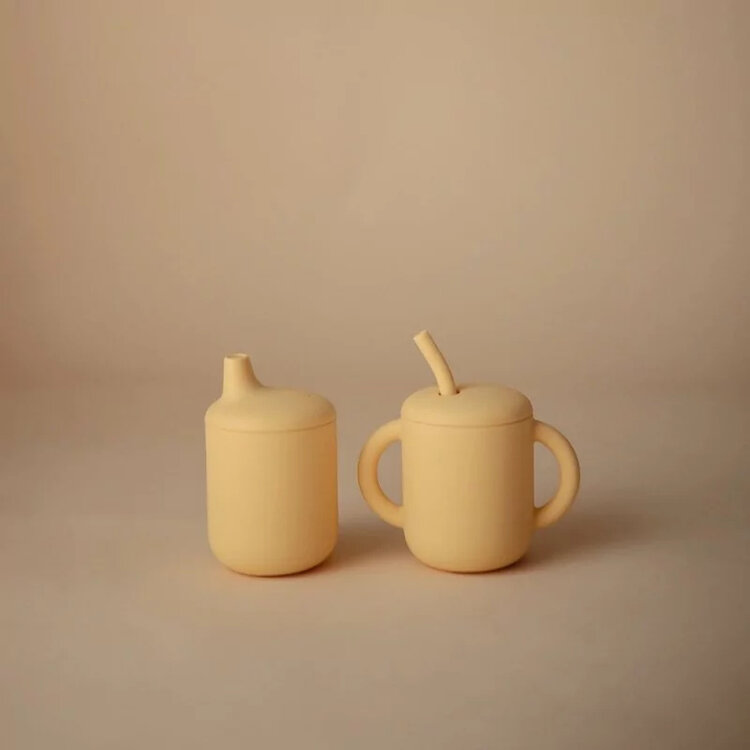 Mushie Sippy Cup - Pale Daffodil