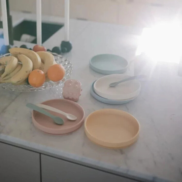 Mushie Silicone Plate - Blush