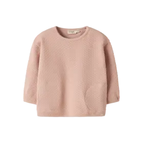 Lil'Atelier Baby Noella LS Sweat - Cameo Rose