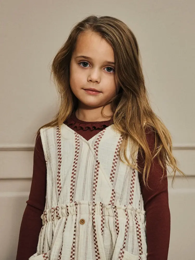 Lil'Atelier Gayo LS Slim Top - Hot Chocolate