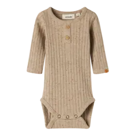Lil'Atelier Baby Milo LS Body - Pure Cashmere