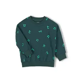 Nixnut Stamp Sweater - Moss
