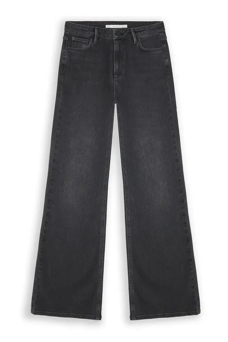 Homage Elisa Straight Leg Jeans - Black Used