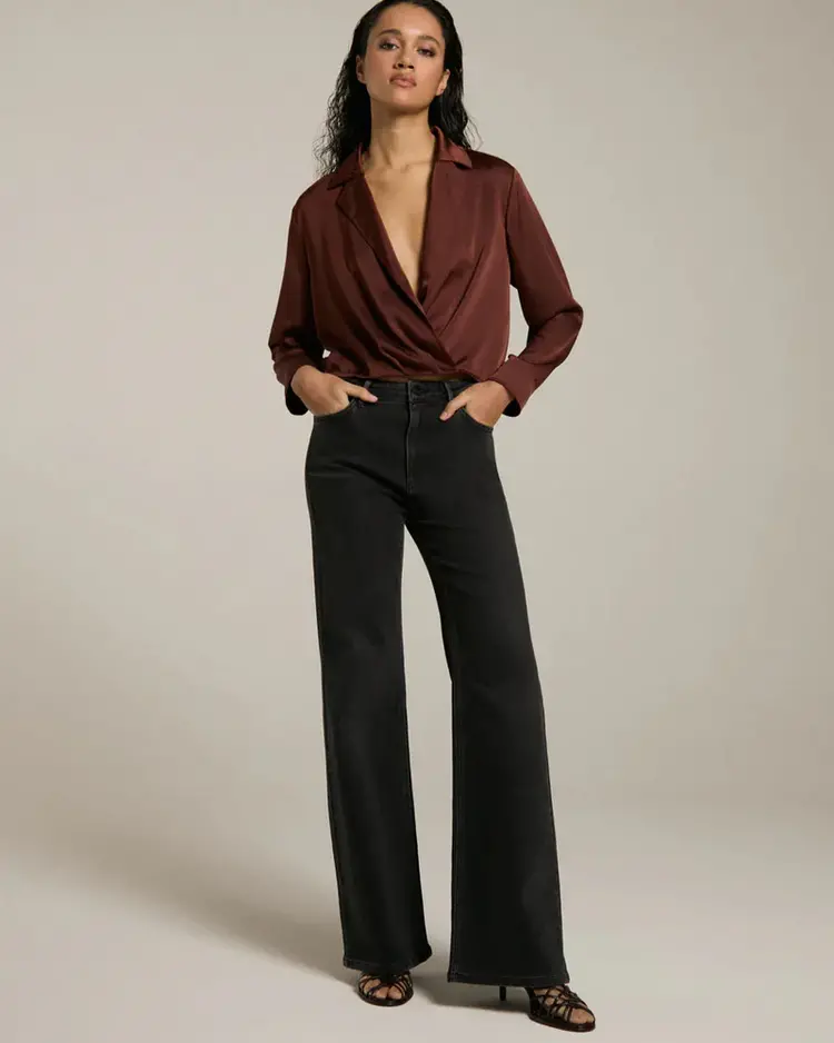 Homage Elisa Straight Leg Jeans - Black Used