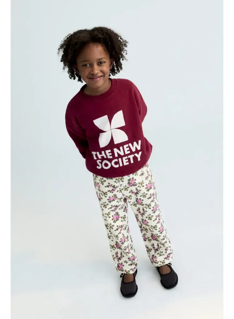 The New Society TNS Logo Sweatshirt - Plum Fantasy