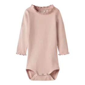 Lil'Atelier Baby Nora LS Body - Cameo Rose