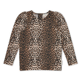 Petit Blush Puff Longsleeve - Leopard