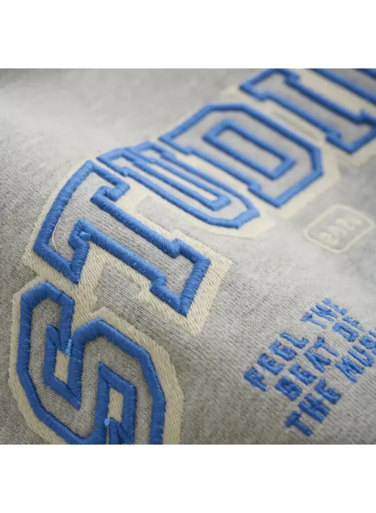 Daily7 Oversized Sweater Artwork - Medium Grey Melange