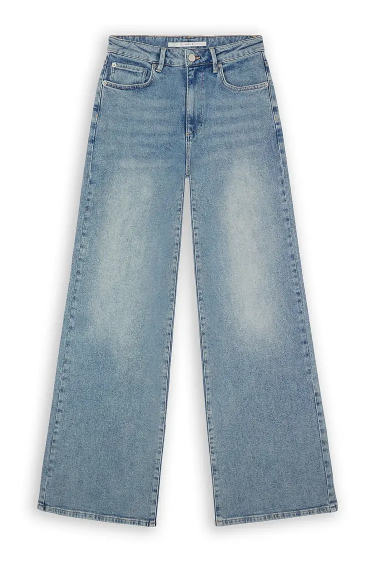 Homage James Wide Leg Jeans - Mid Wash