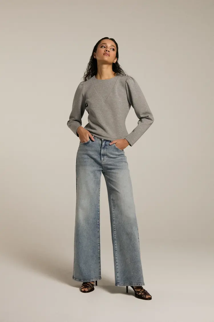 Homage James Wide Leg Jeans - Mid Wash