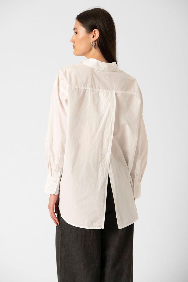 Soaked Joa Jani Poplin Shirt LS - Broken White