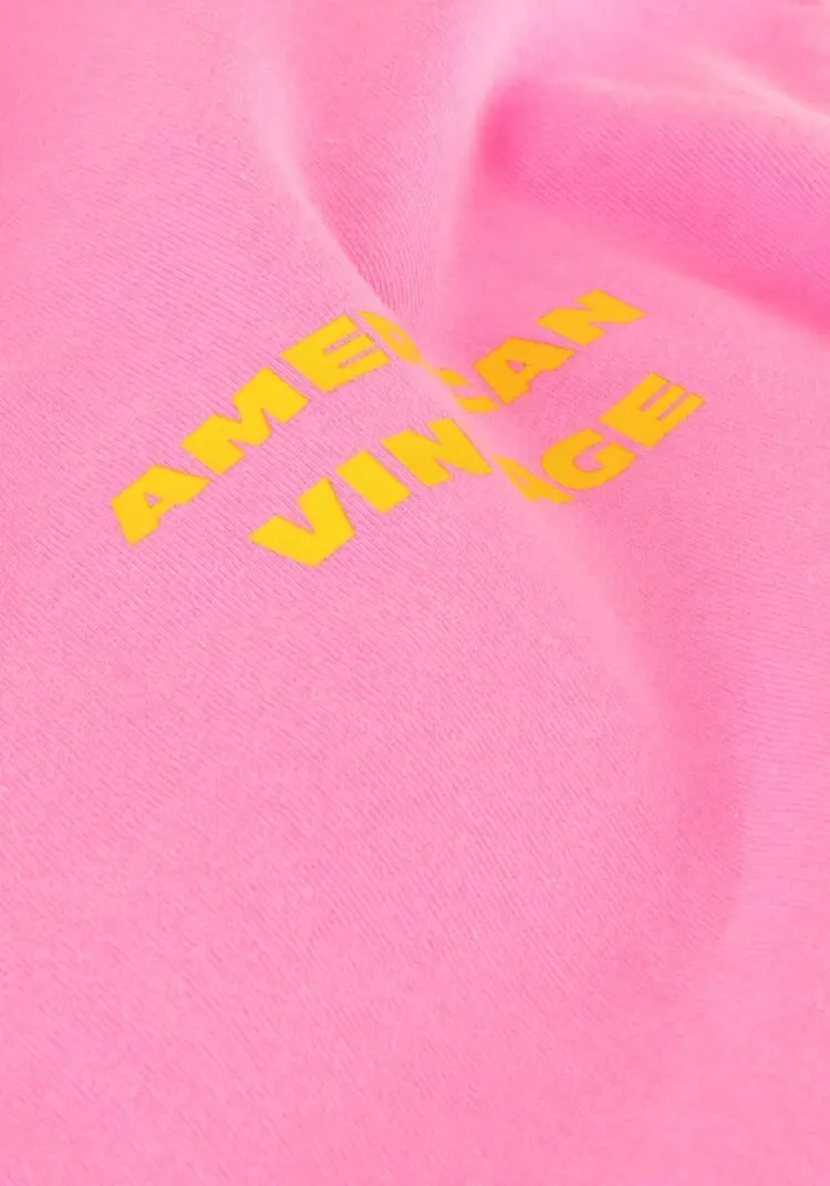 American Vintage T-Shirt fizvalley - rose fluo