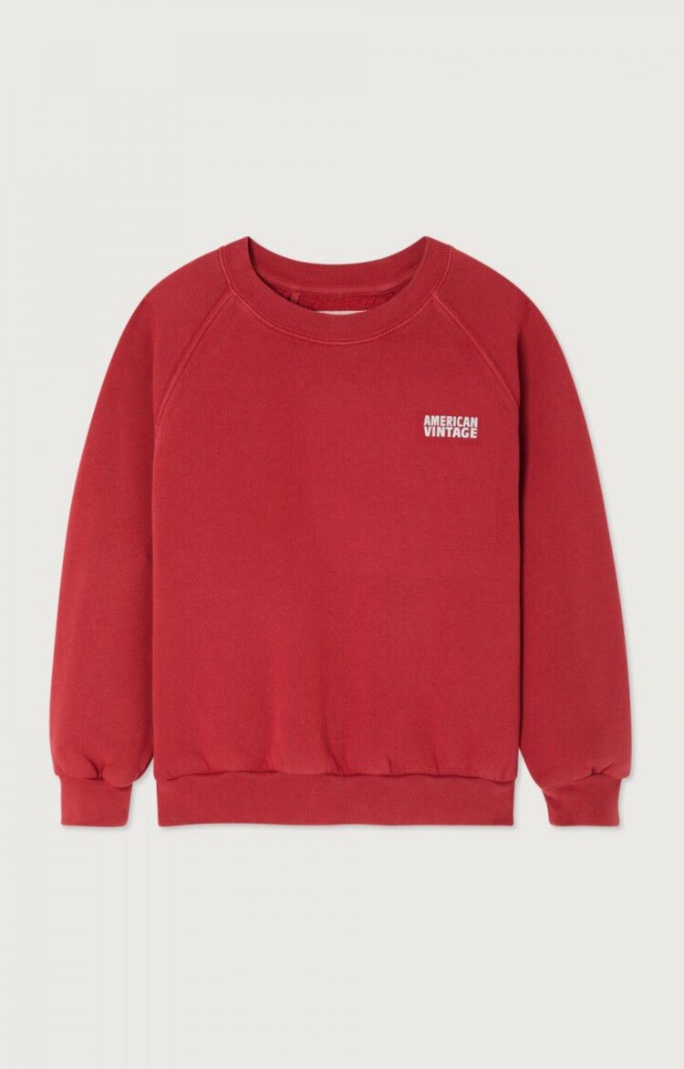 American Vintage Izubird  sweat - Cerise Vintage