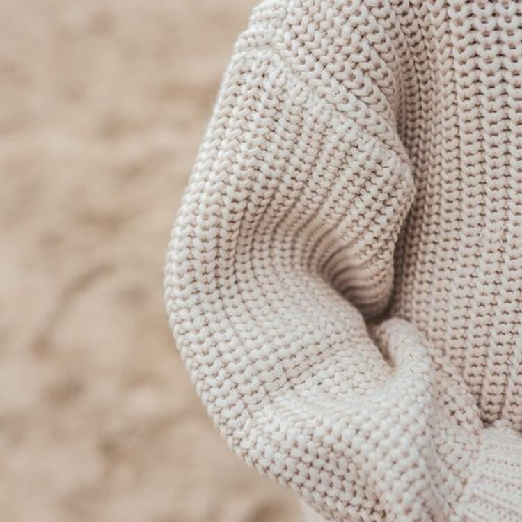 YourWishes Knit Chunky Sweater - Sand