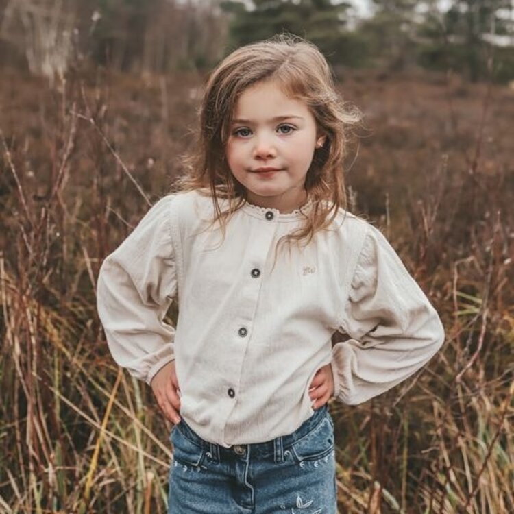 YourWishes Wavy Cliff Blouse - Birch