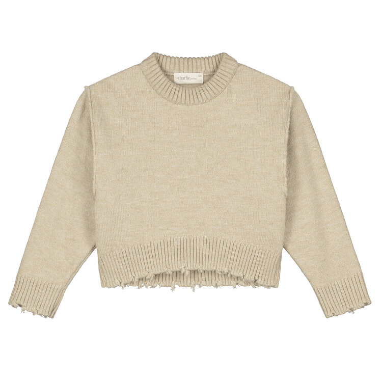 Charlie Petite Joan Sweater - Beige Melange