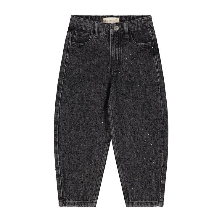 Charlie Petite Lou Balloon Jeans - Black