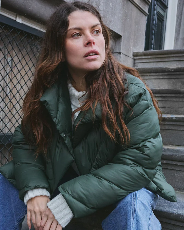 Another Label Alannah Jacket - Basil Green