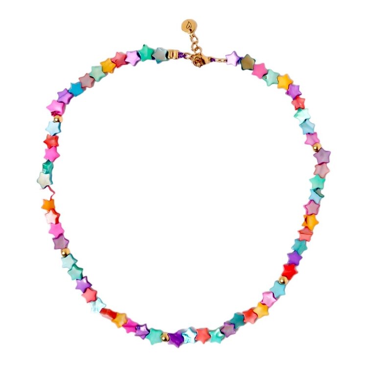 LOVEissue Necklace Seashell stars colorful