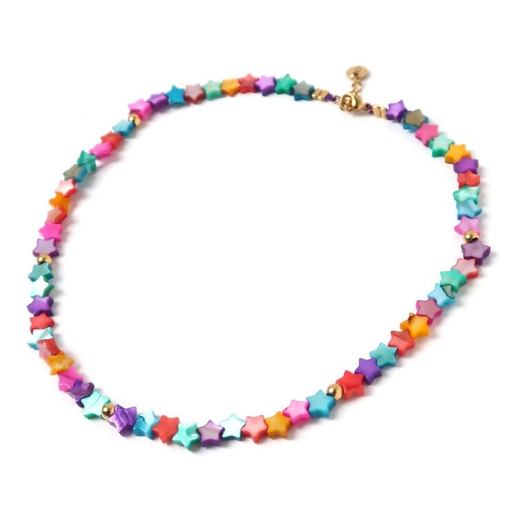 LOVEissue Necklace Seashell stars colorful