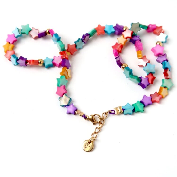 LOVEissue Necklace Seashell stars colorful