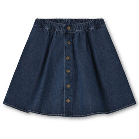 Fliink Don Denim Skirt - Dark Denim Blue