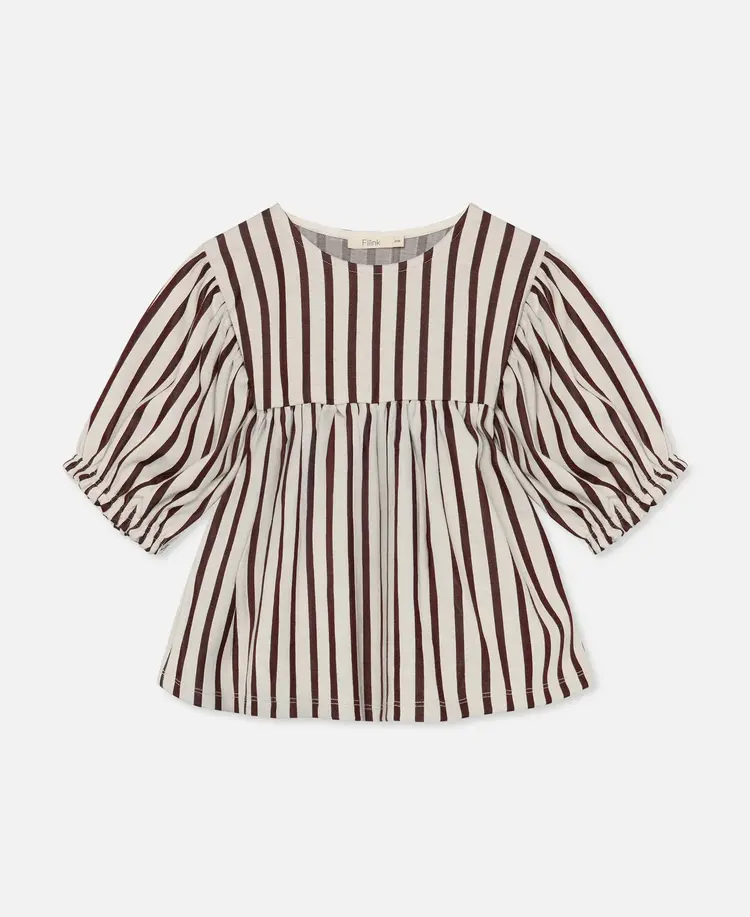 Fliink Elly 3-4 Blouse - Sandshell Stripe