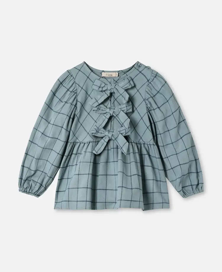Fliink Cody Check blouse - Slate
