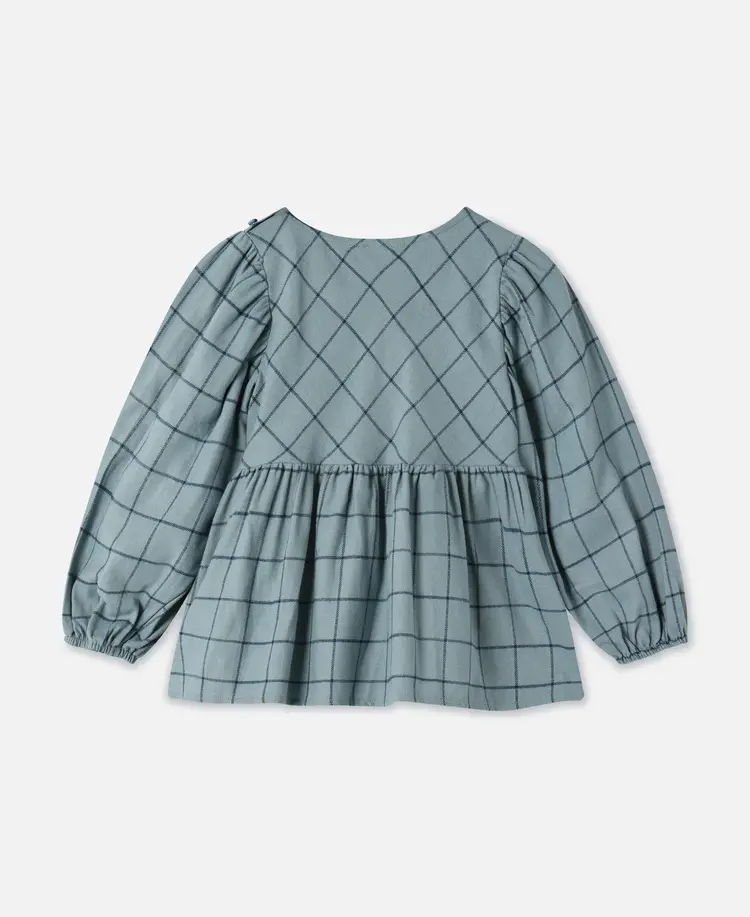 Fliink Cody Check blouse - Slate